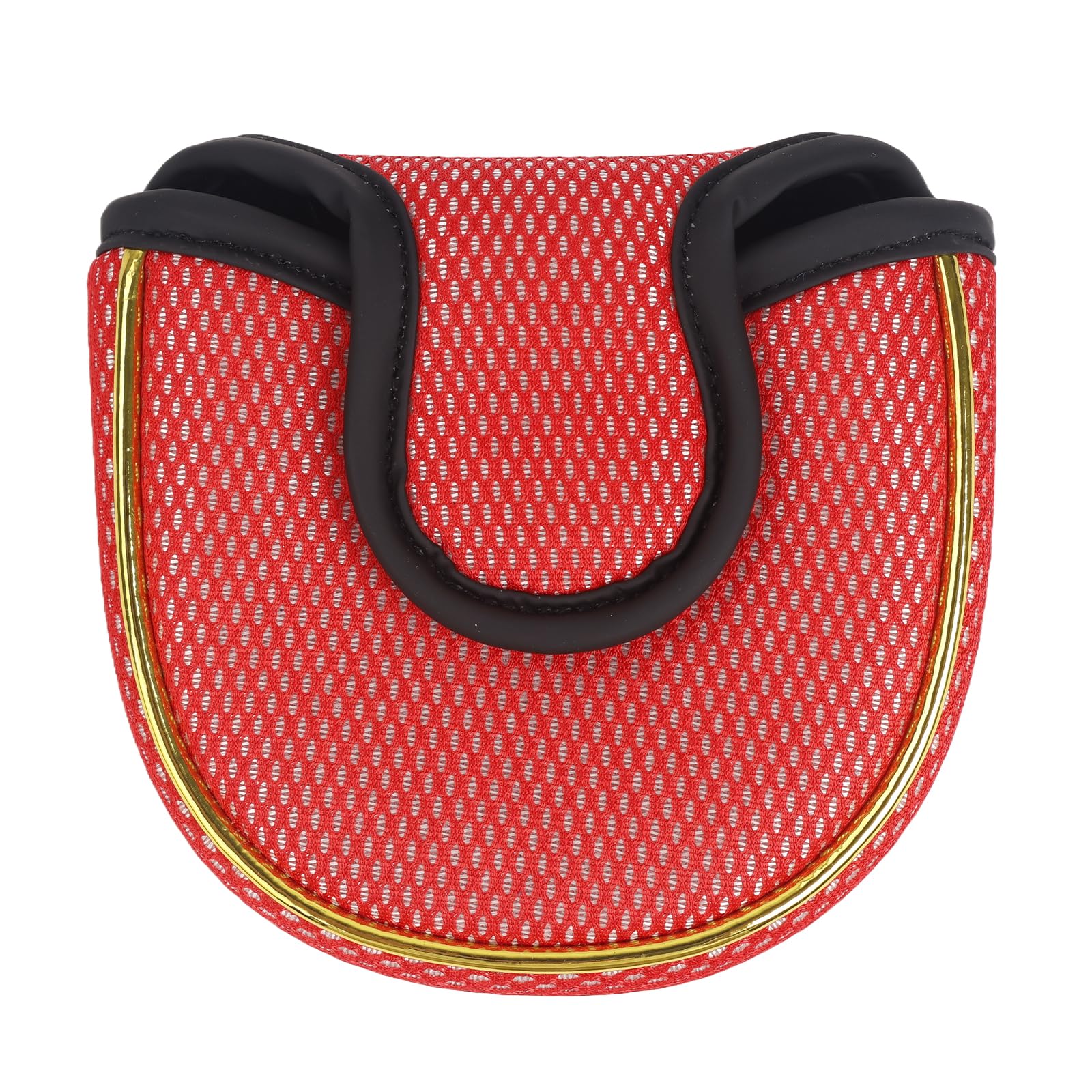 Andux Gold Putter Cover Golf Putter Head Covers Semicircle MT/TG28 Red