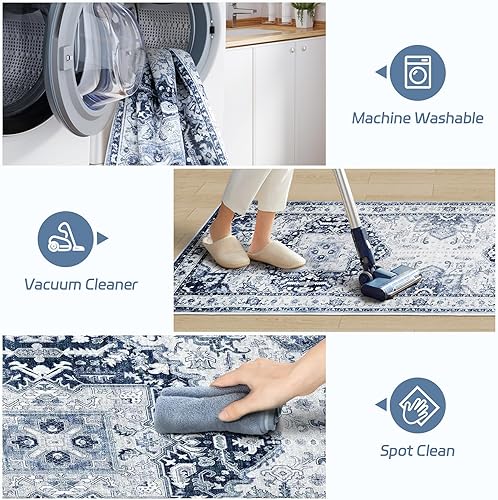 Miniatura 5 de Alfombras de pasillo para pasillo de 2 x 12 pulgadas, extra largas, lavables, antideslizantes, para pasillo, escalera baja, para cocina, entrada,