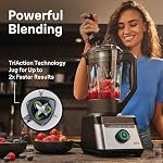 Braun TriForce Power Mixer - Powerful 1200 Watt countertop mixer with 10 manual speeds, 3 textures and 3 food settings, stainless steel blades for effortless emulsification, for smoothies, purees and more