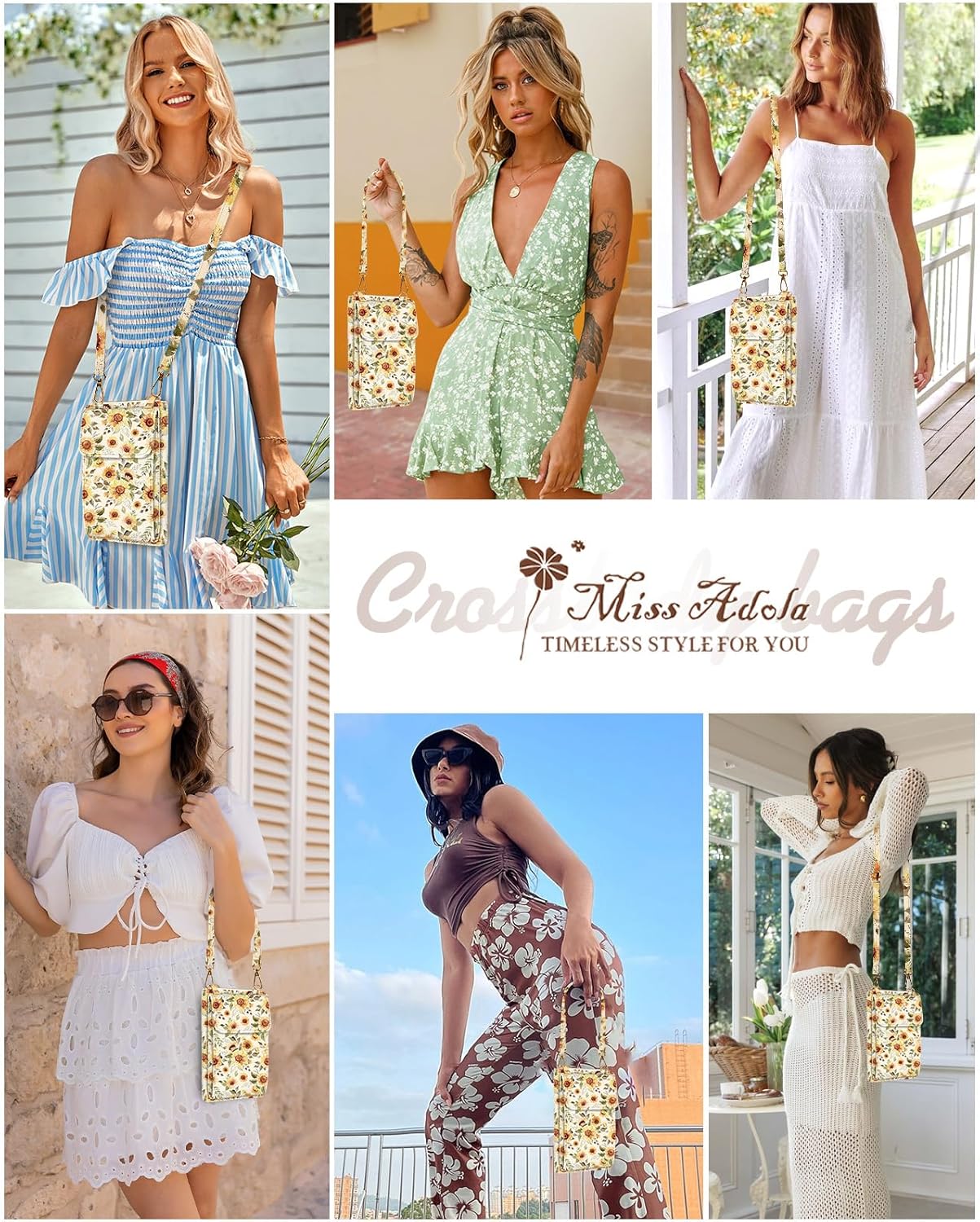 Cute Small Crossbody Purse Cell Phone Bags for Women - Leather Cellphone Wallet Purse with Shoulder Strap - Image 6