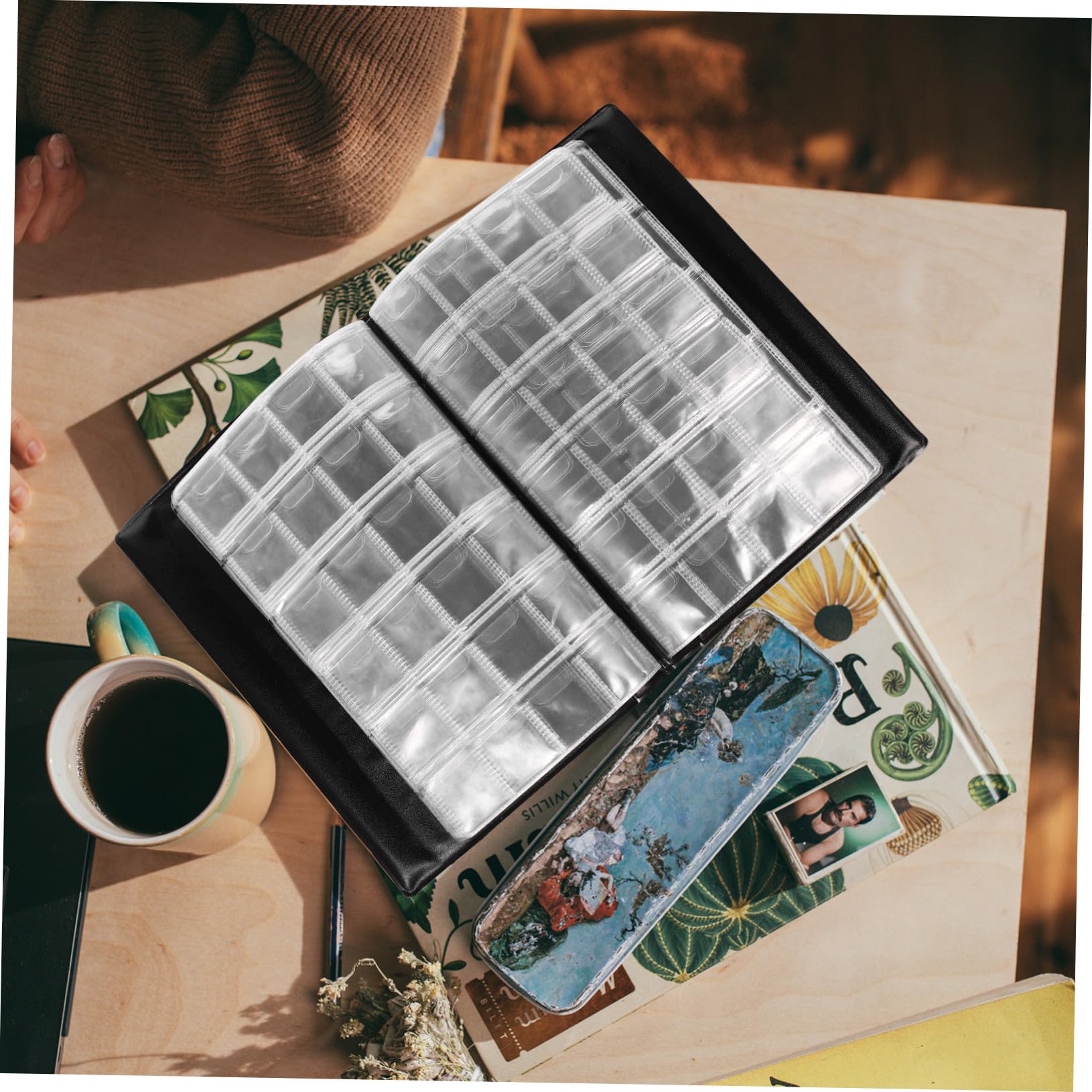 Beaupretty Album per Monete da Collezione 300 Tasche, PVC, Formato Box | Antiche e Denaro, Design Trasparente, Pu Semplice, Custodia Elegante per Raccolte