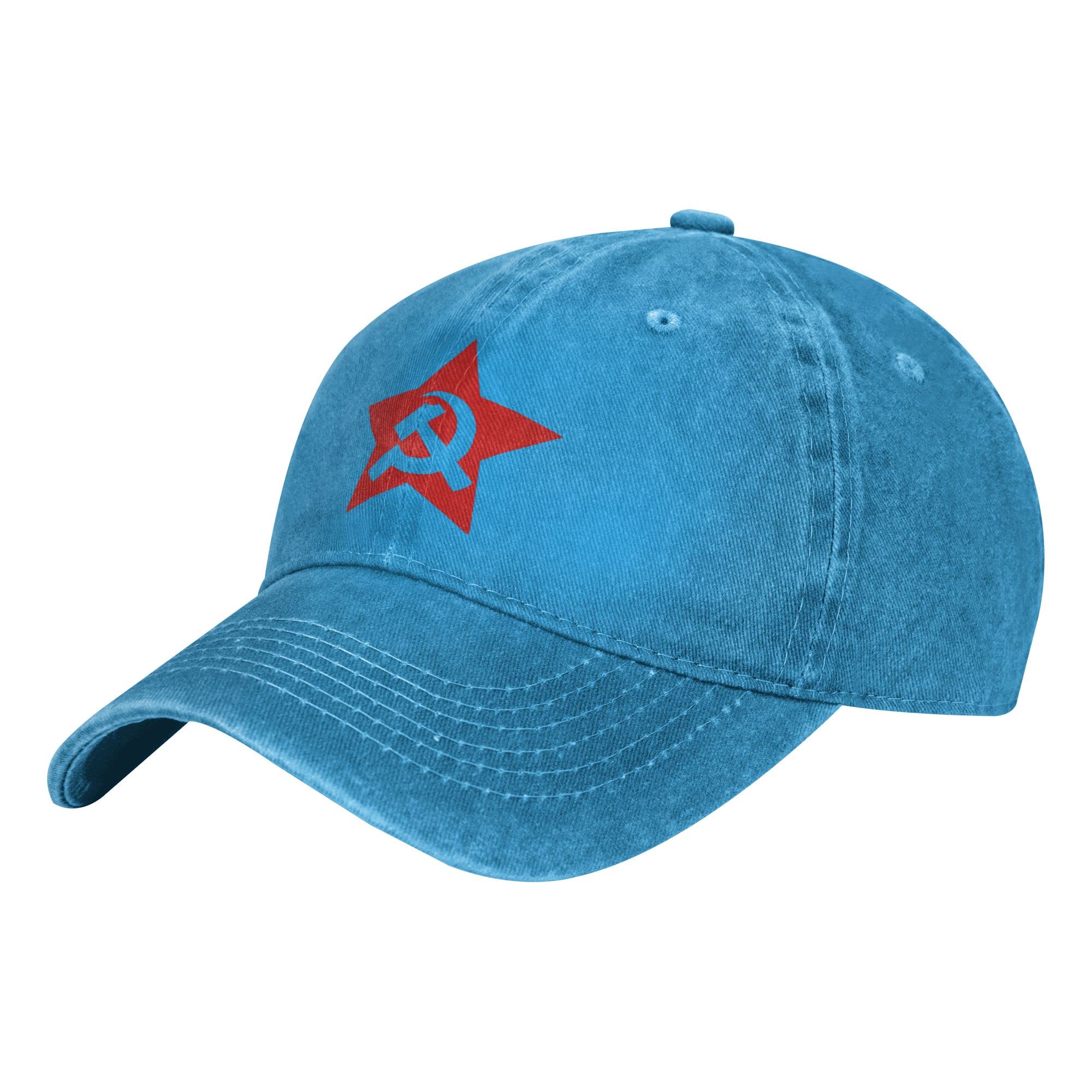 Communist USSR Hammer Sickle Unisex Adult Baseball Hat Sports Cowboy Cap Men Women Snapback