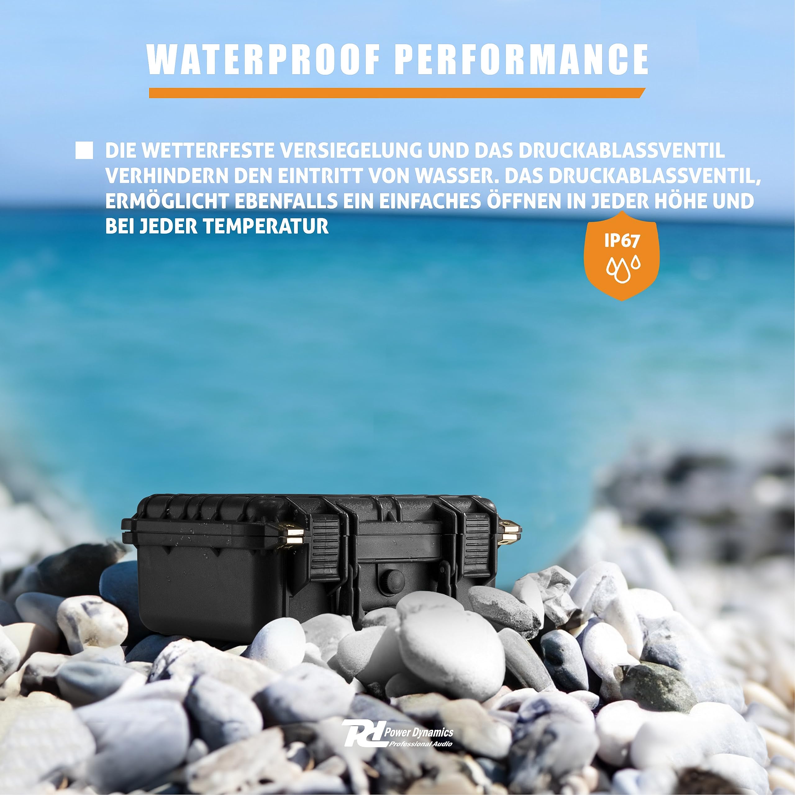 Power Dynamics GIGCase6, Universal Hard Case Kamera Koffer Schaumstoff, DJ Koffer, Foto Koffer, mini Schutzkoffer, DJ Universalkoffer, Wasserdichter Koffer, Transportkoffer mit Schaumstoff