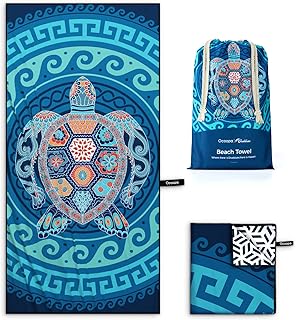 OCOOPA Mikrofaser Strandtuch, schnell trocknend, groß 160x80 cm, super saugfähig, Sandfreie Strand- und Schwimmhandtücher für Männer und Frauen