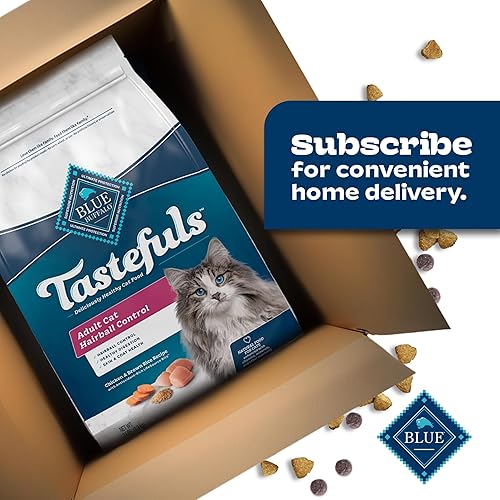 Miniatura 11 de Blue Buffalo Tastefuls alimento seco para gatos adultos con cuidado del pelo de bola, hecho en Estados Unidos con ingredientes naturales, receta de