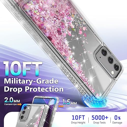 Miniatura 231 de NGB Supremacy Funda compatible con Samsung Galaxy S22 Plus (5G de 6.6 pulgadas) con protector de pantalla (cobertura máxima, TPU flexible), soporte