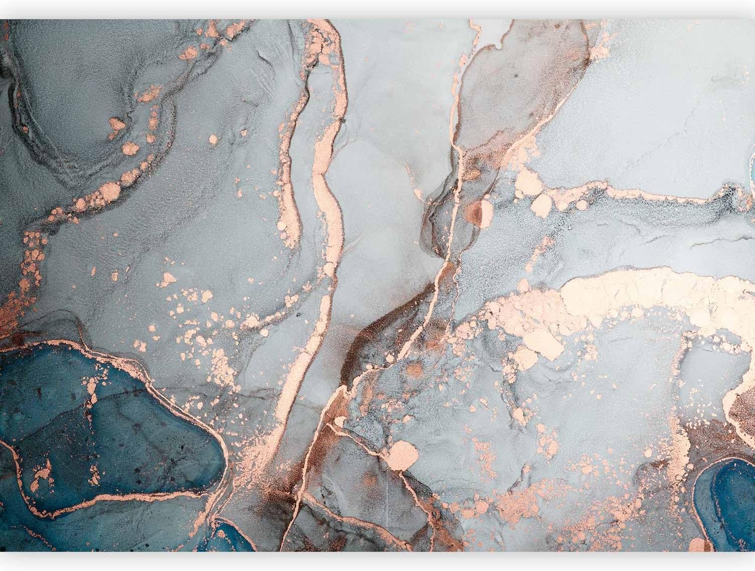 artgeist Wall Mural Faux Marble 116x83 in - Peel and Stick Self-Adhesive Wallpaper Removable Large Sticker Foil Wall Decor Print Design Wall Mural Faux Concrete Stone Abstract a-B-10092-a-a