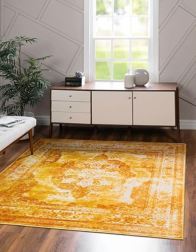 Miniatura 16 de Rugs.com - Alfombra de la colección Monte Carlo, alfombra de 4 x 6 pies de color azul medio perfecta para salas de estar, comedores grandes y