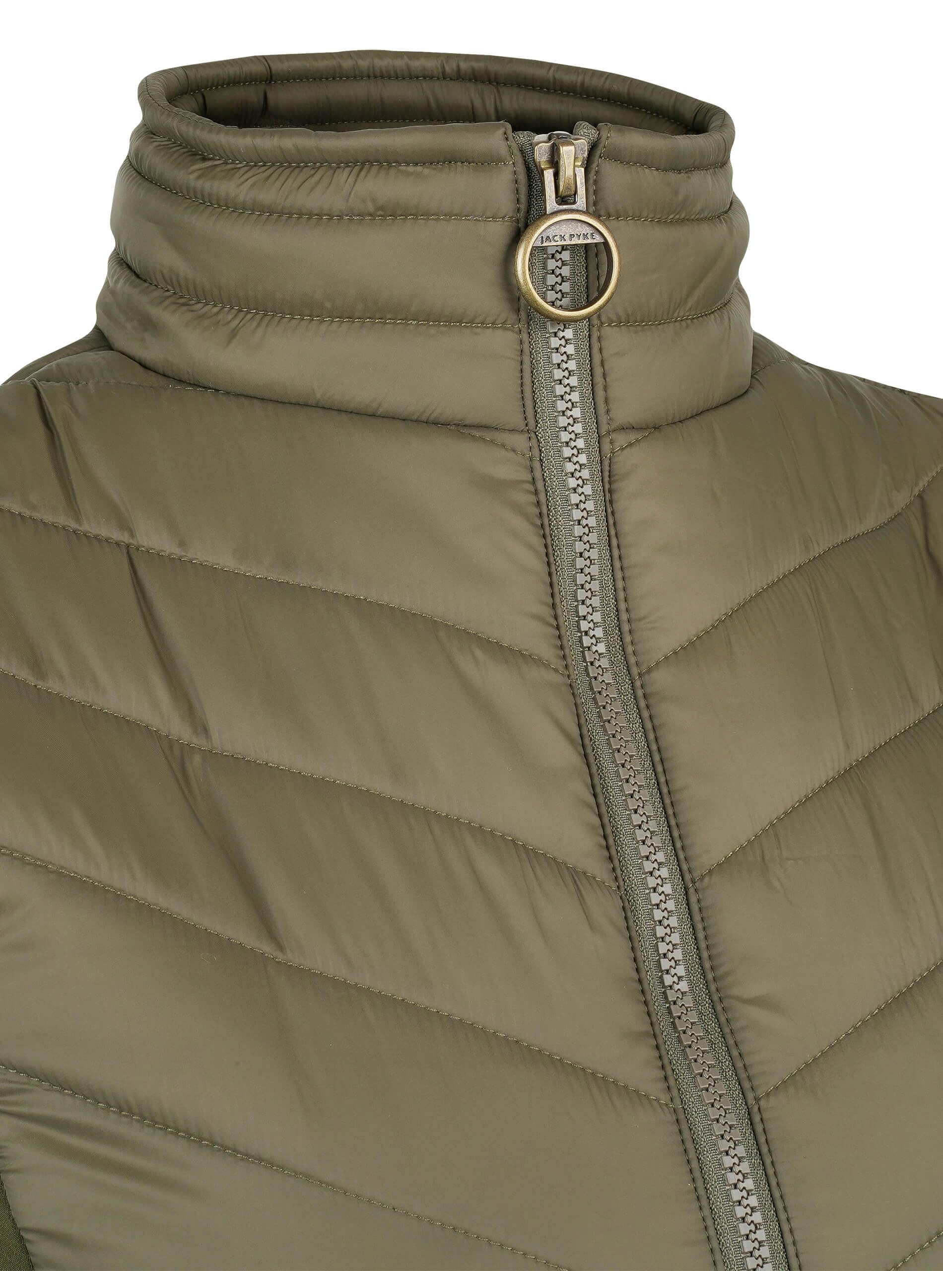 JACK PYKE Shires Damen Weste leichte taillierte Stretch Reißverschlusstaschen Outdoor Alltag