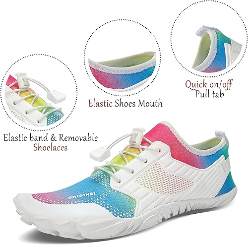 Miniatura 6 de Calzado para deportes acuáticos para hombre y mujer, tenis de secado rápido, para piscina, playa, surf, senderismo, parque acuático