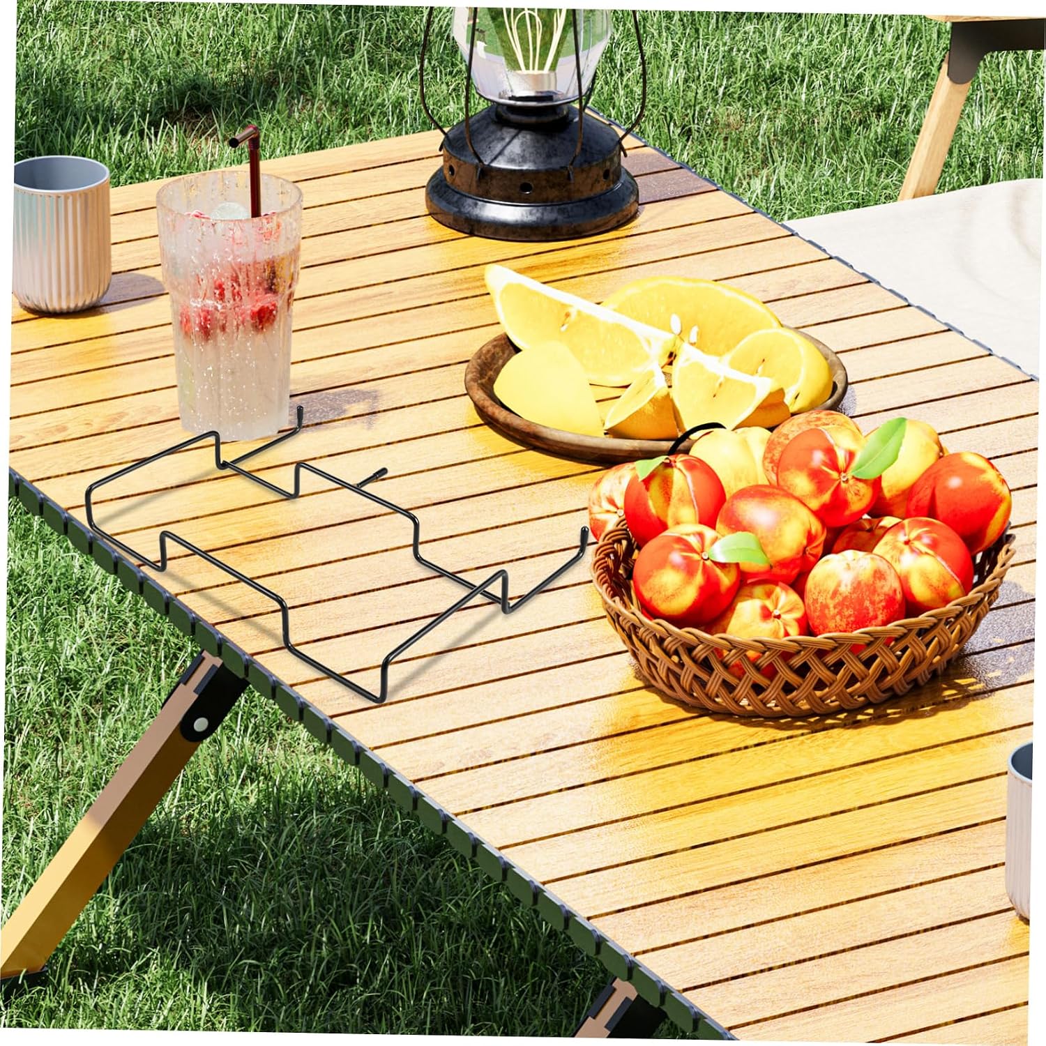 Black Kitchen Accessory Outdoor Garbage Bag Holder Bunk Bed Trash Rack Metal Hanging Waste Storage Versatile Camping Rack