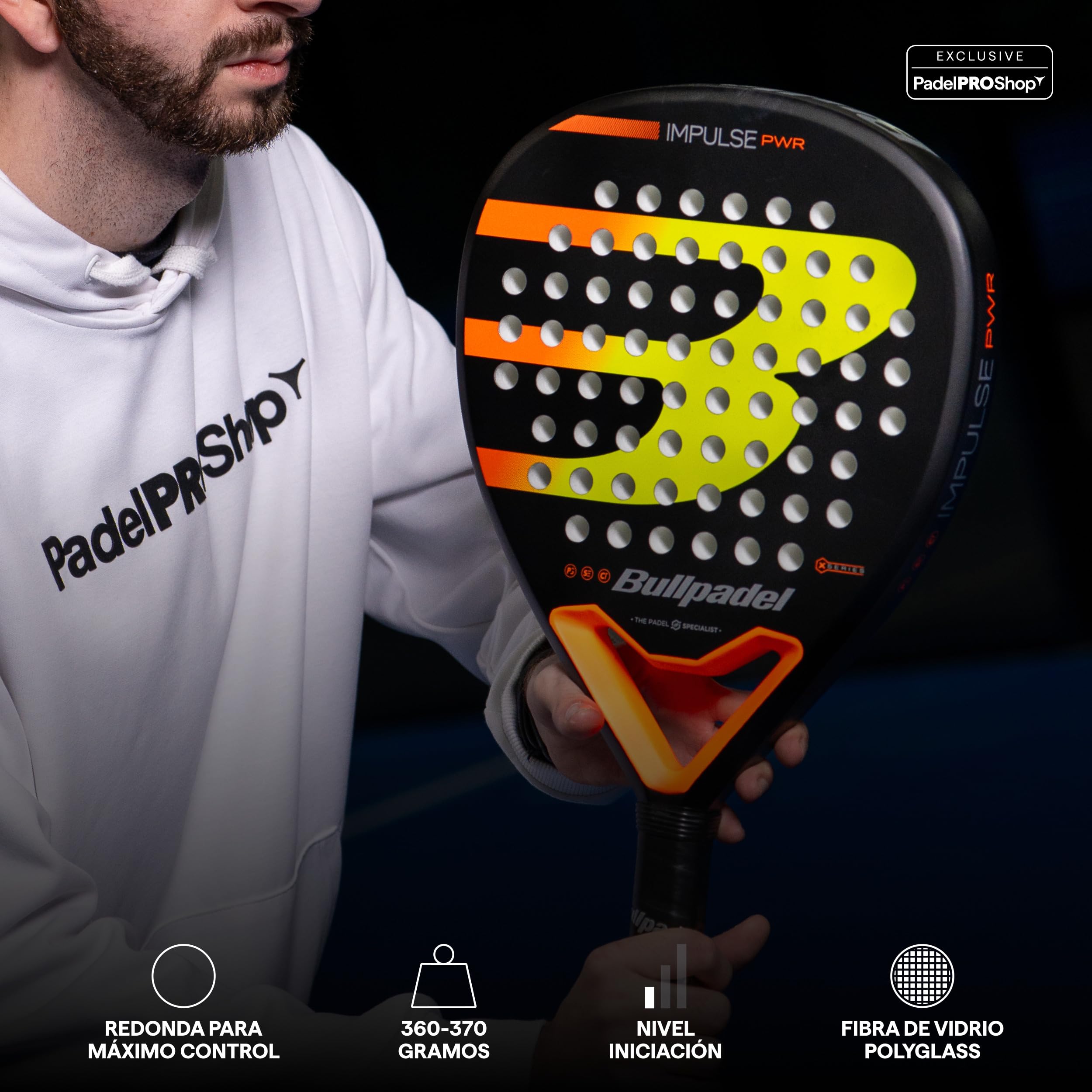 Bullpadel Impulse PWR 2026 Pala de Pádel Potencia Diamante Balance Alto SoftEva Polyglass