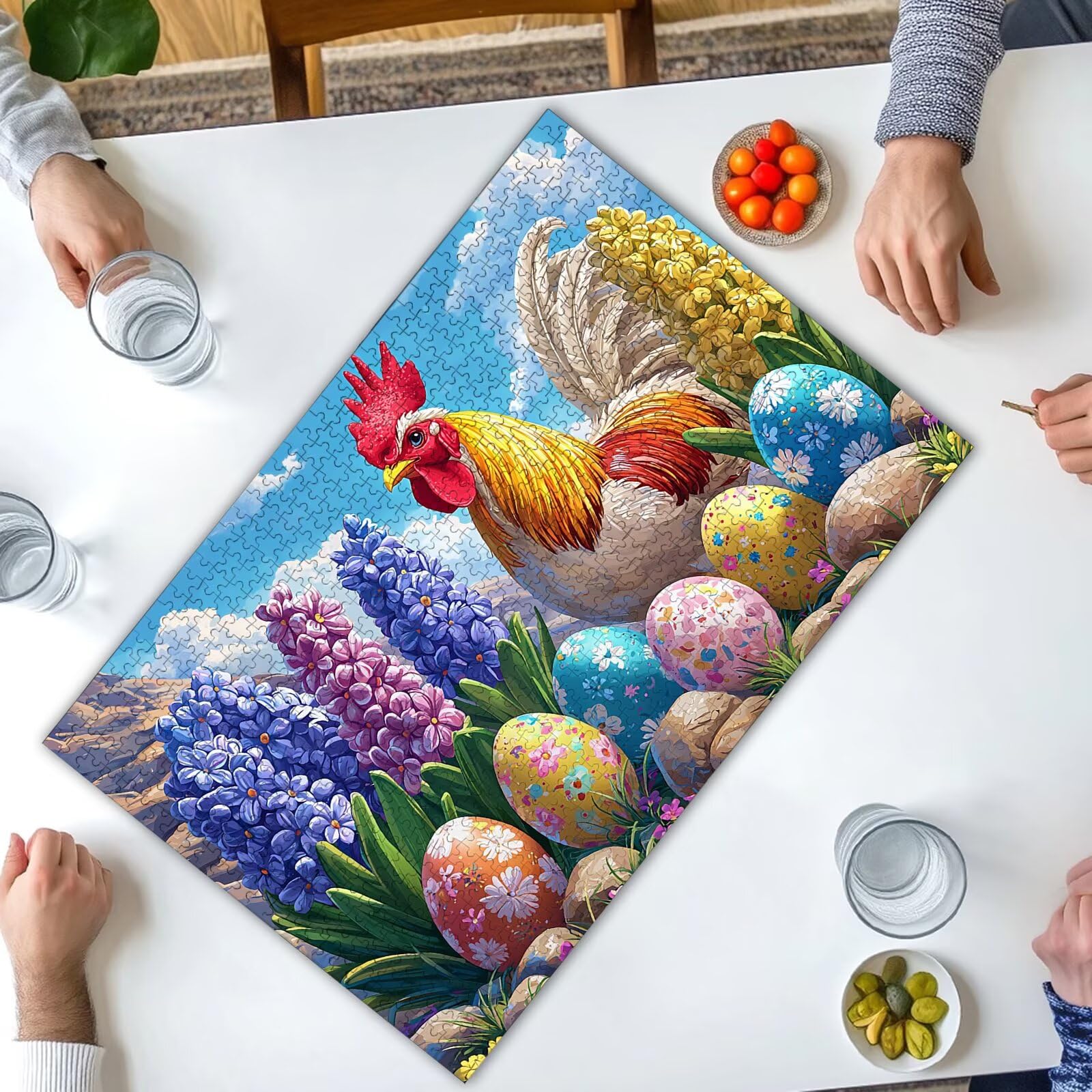 Puzzle 1500 Piezas, Puzzle Pollo con Caja para Adultos, DIY Animal Rompecabezas Madera para Adultos, 1500 Piezas Rompecabezas Desafiante, para Decoracion Hogar, Regalo Mujer, Regalo Hombres, -2710