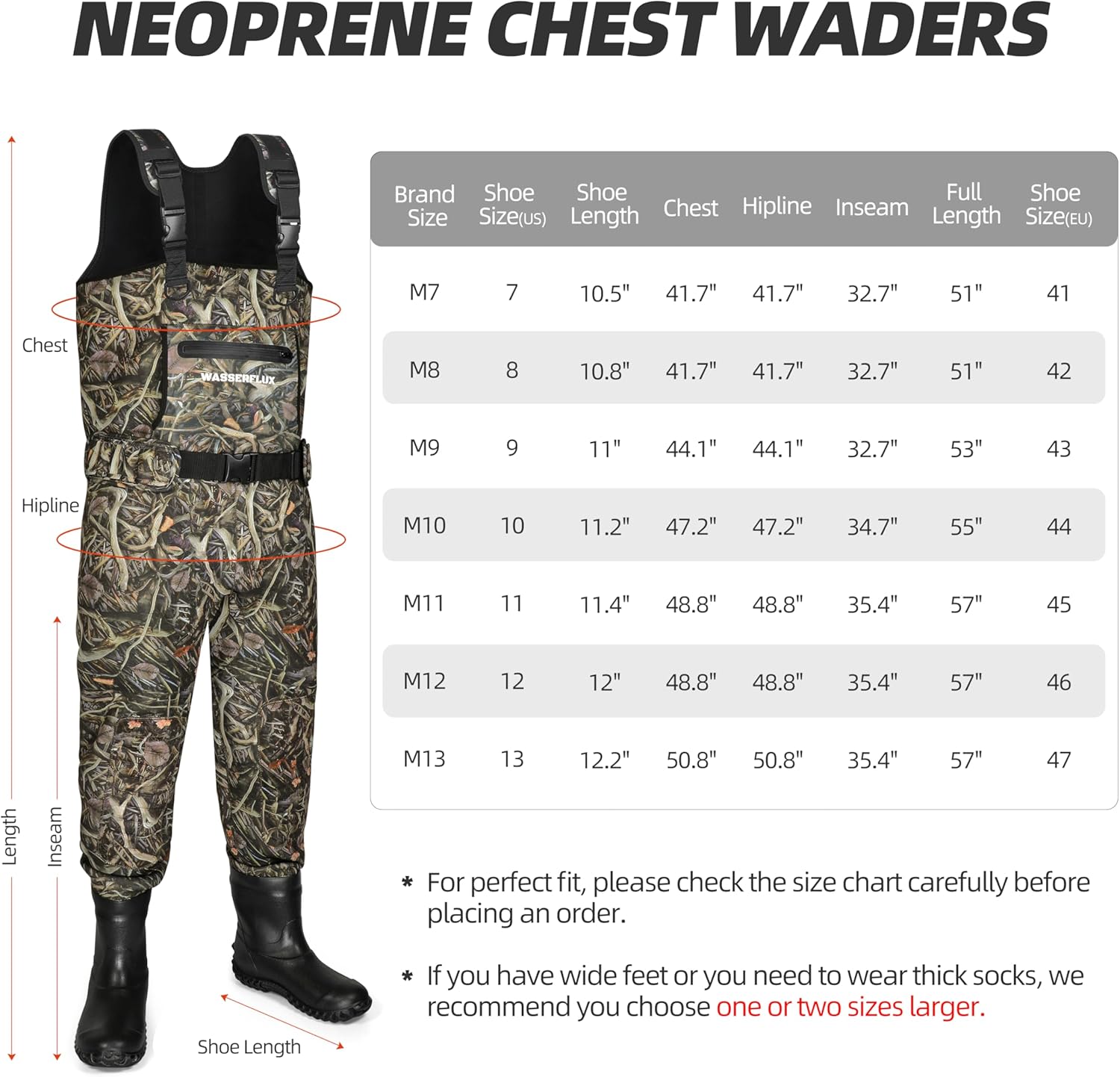 Fishing Waders for Men, Waterproof 4mm Neoprene Hunting Waders, 8mm Reinforced Knees, 800G Insulation Bootfoot - Image 6
