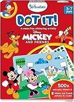 Vista 17 de Skillmatics Dot It - Arte adhesivo de princesa Disney, rellenos de cesta de Pascua, diversión sin desorden para niños, más de 500 calcomanías, kits