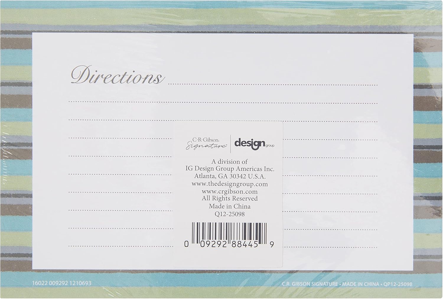 C.R Gibson Recipe Cards - 4 x 6 Double Sided Blank Kitchen Recipe Card Set, 40-Count, Forage