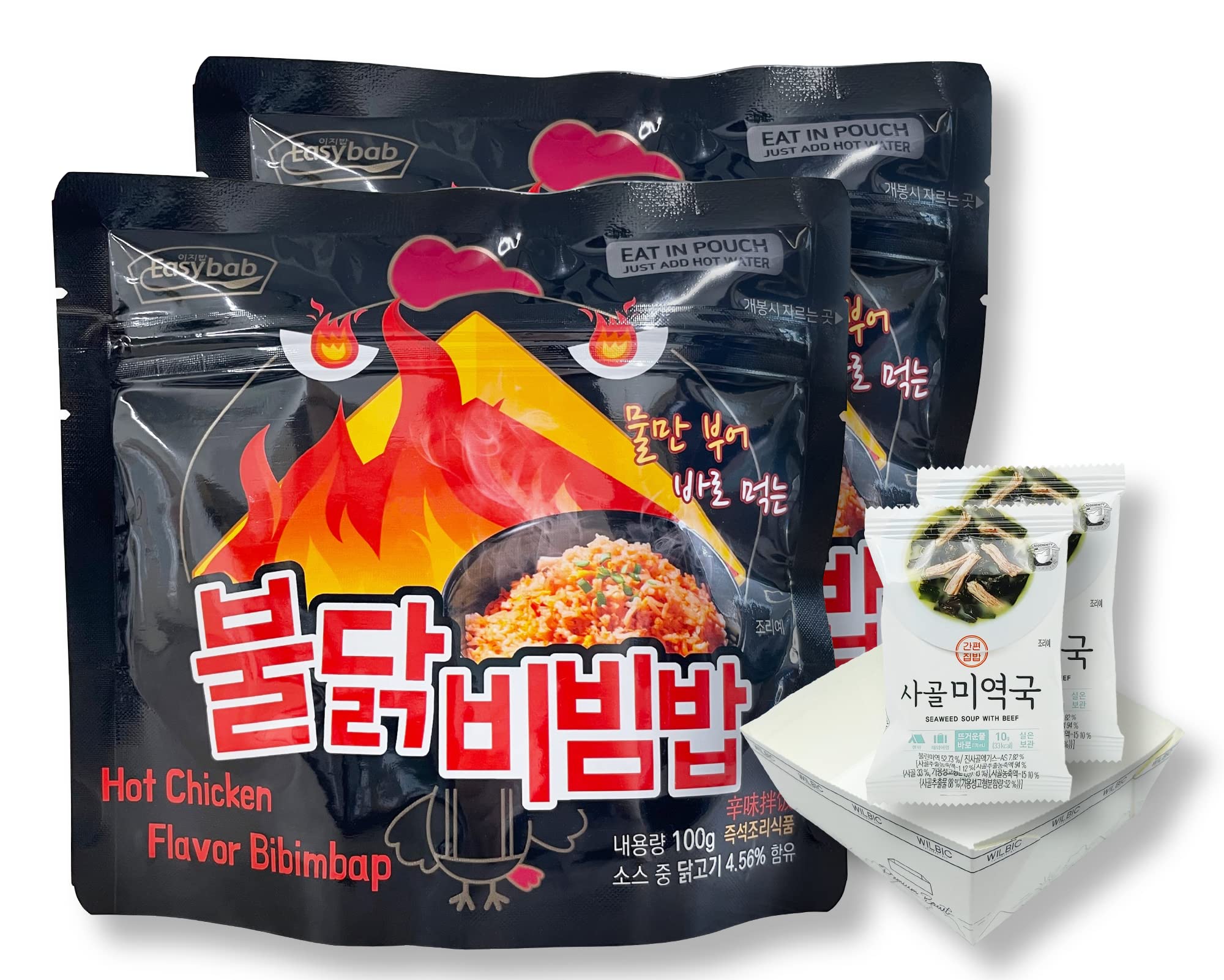 Buy (1+1)Korean Perfect MRE Buldak Bibimbap with Miyeok Guk(Seaweed
