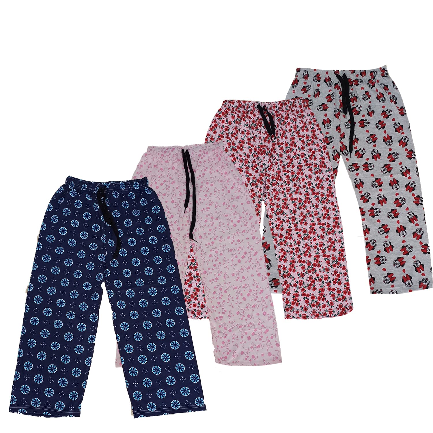 brand flex Girl's Cotton Capri, Nightwear for Women, Printed 3/4 Pyjama, Prints May Vary (Assorted)-picture-22