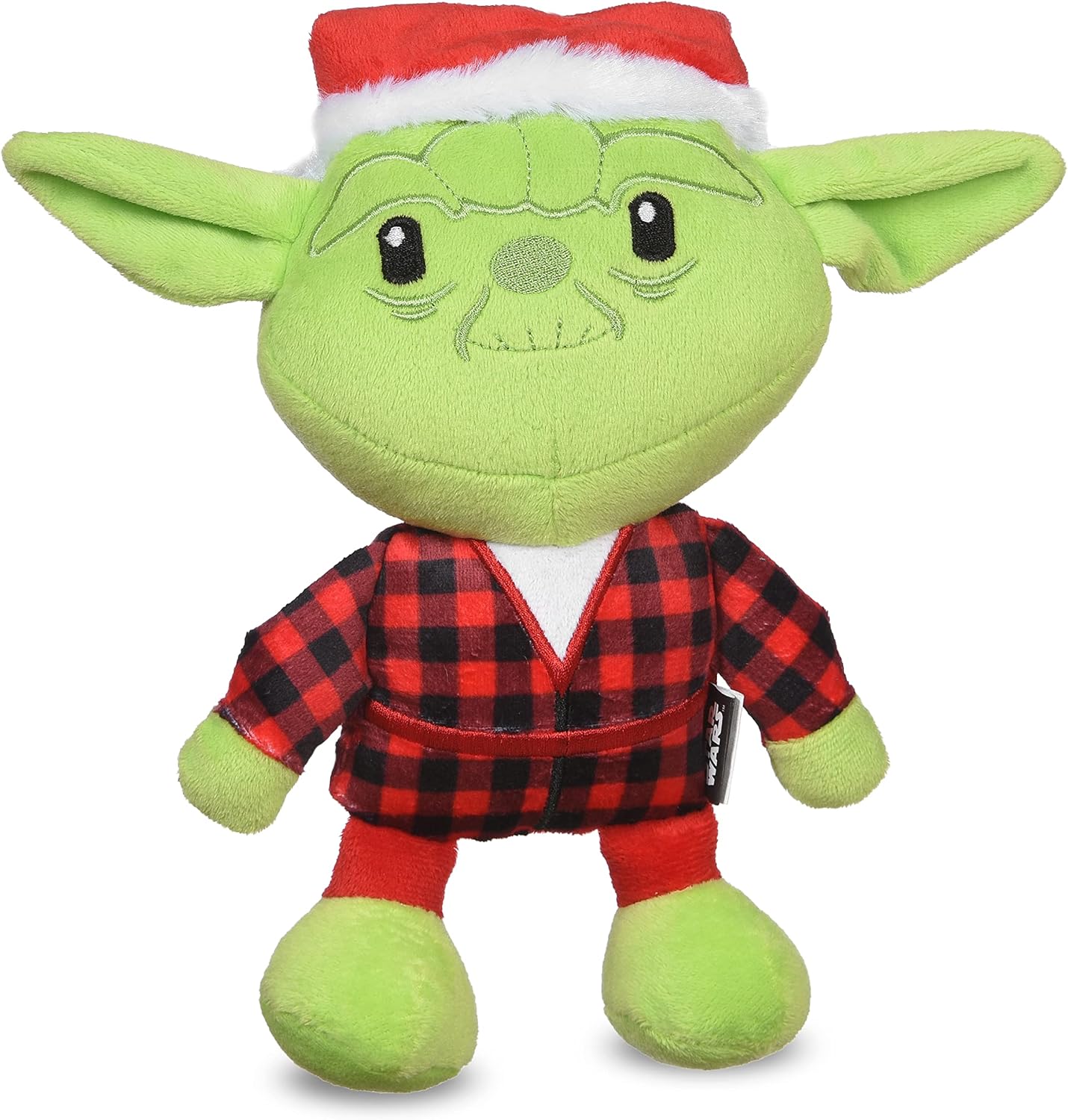 STAR WARS for Pets Holiday Yoda Santa Plush Dog Toy, 6 Inch