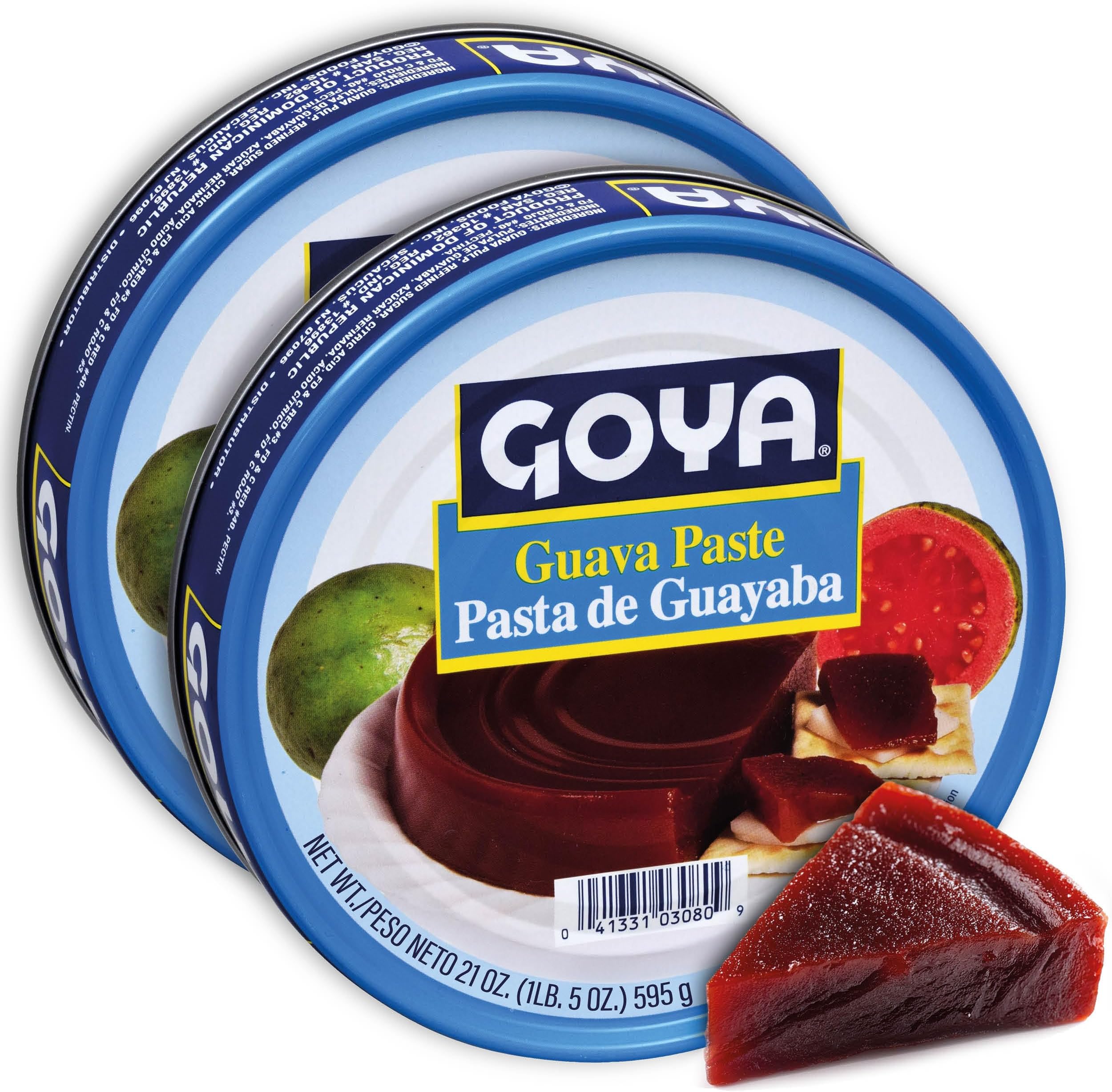 Goya Guava Paste 21 Ounce Can Pasta de Guayaba (2 Pack)