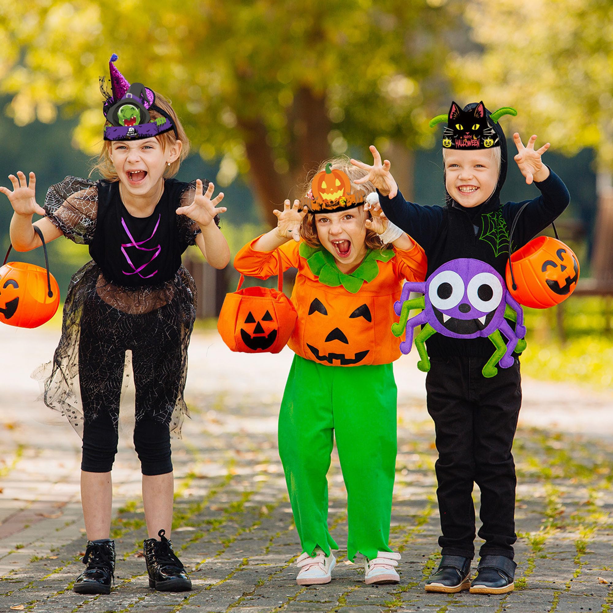 DXIA Halloween Pumpkin Baby Costume, Cute Toddler Pumpkin Costume, Pumpkin Costume Set including Hat, clothes - Image 3