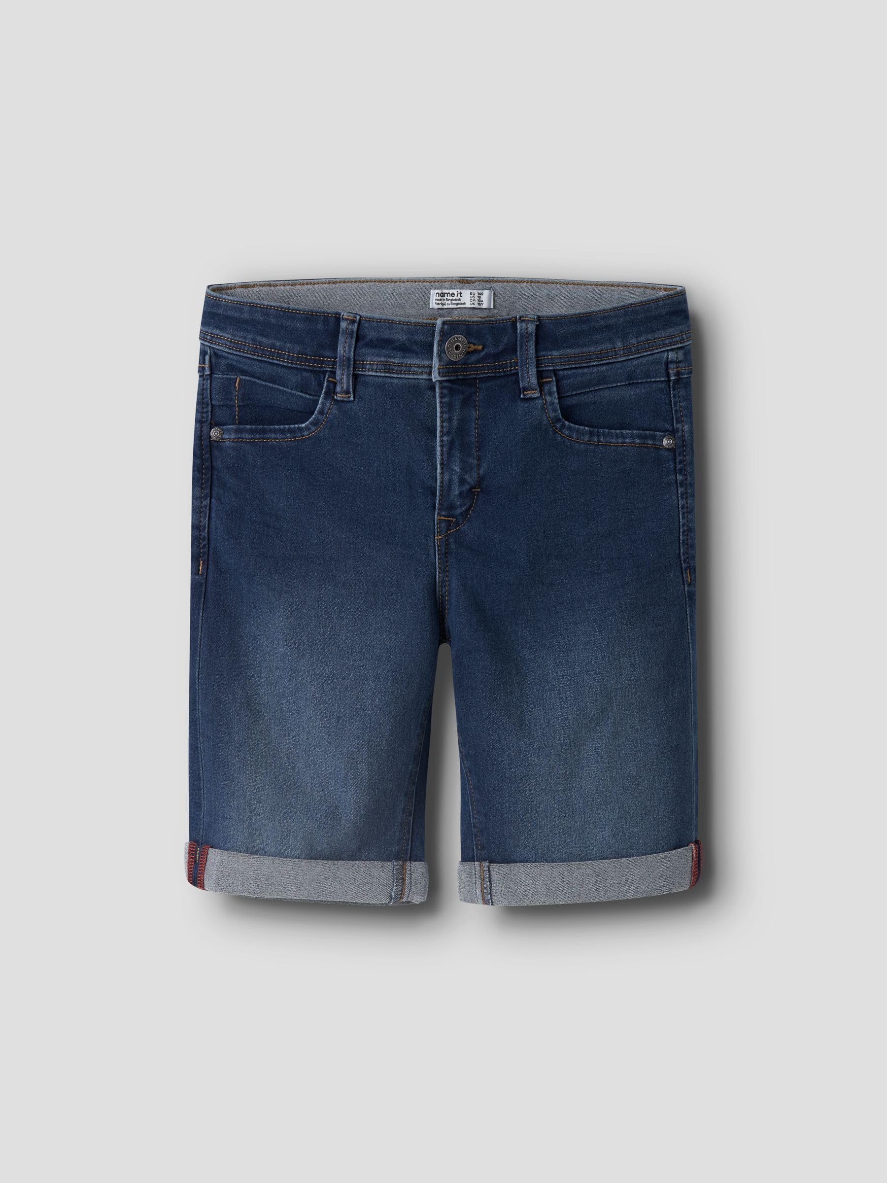 Name IT Nkmsilas Slim Dnm L Shorts 2272-tx Noos - Pantalones Cortos Niños