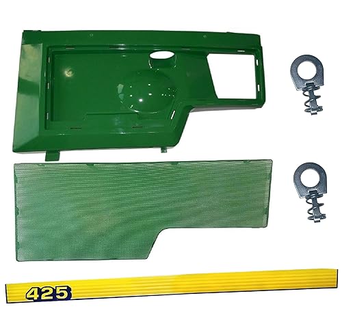Panel lateral izquierdopantallapegatinapanel clip de retención Kit AM128983 M116021 se adapta a John Deere 425 UP SN