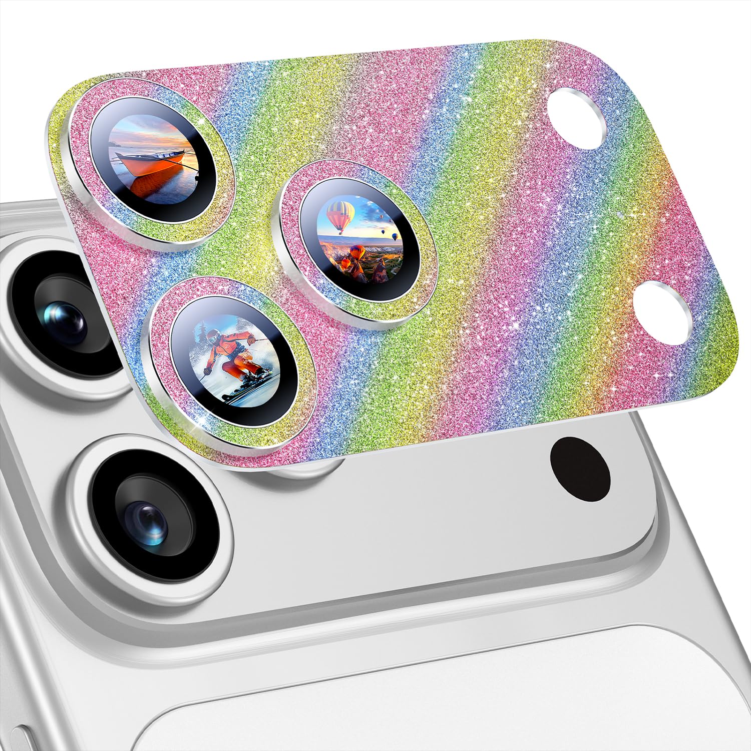 Uyiton for iPhone 17 Pro Max Camera Lens Protector, Metal Frame Glass Cover