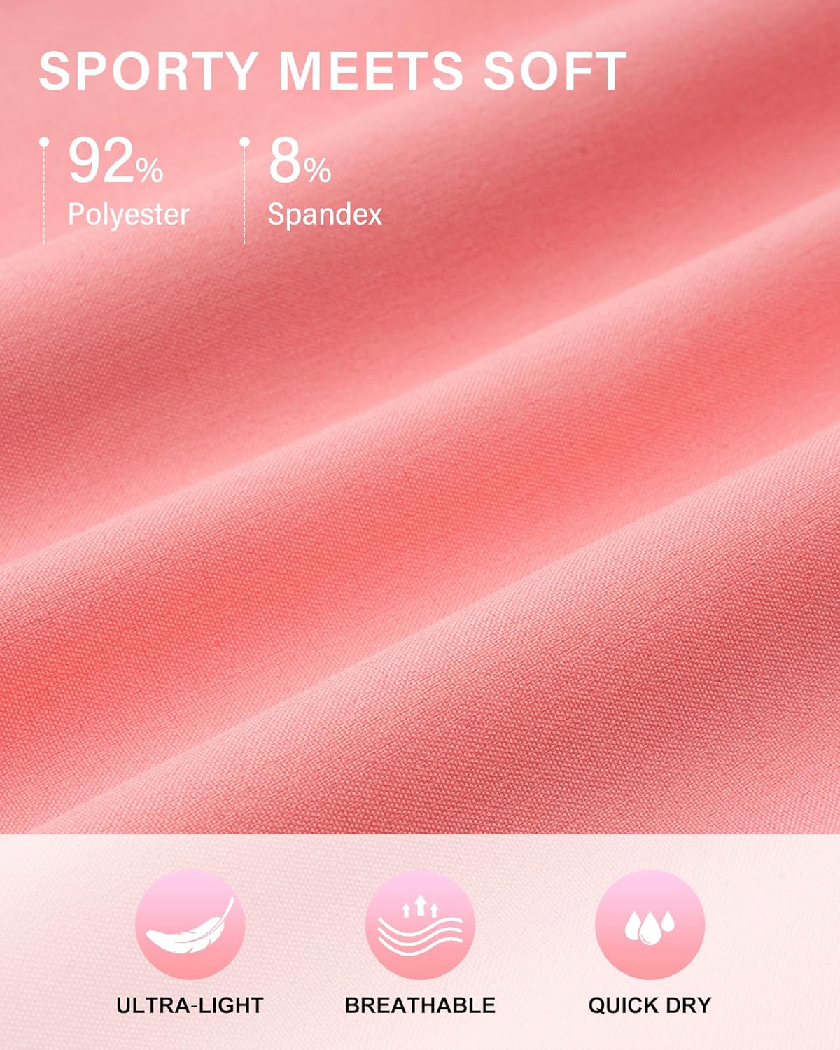 Stelle Girl's Athletic Shorts with Liner Zipper Pockets Elastic Waist Running Shorts Sports Active Shorts for Teen Kids - Image 5