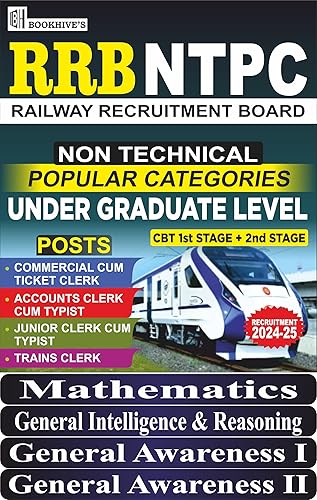 RRB NTPC Graduate Level 2024-2025 (Set of 4 Books) Non- Technical Popular Categories (Station Master, Goods Train Manager, Etc.) CBT 1 &amp; 2