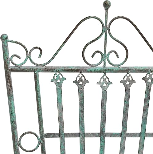 Miniatura 5 de SAFAVIEH Colección al aire libre Belen - Juego de 3 piezas de bistró de hierro forjado estilo victoriano, color verde oscuro antiguo