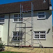 Home Master DIY Scaffold Tower | Aluminium At-Home Scaffolding | 150kg Load Capacity, Quick Assembly, Trapdoor Platform | 7m