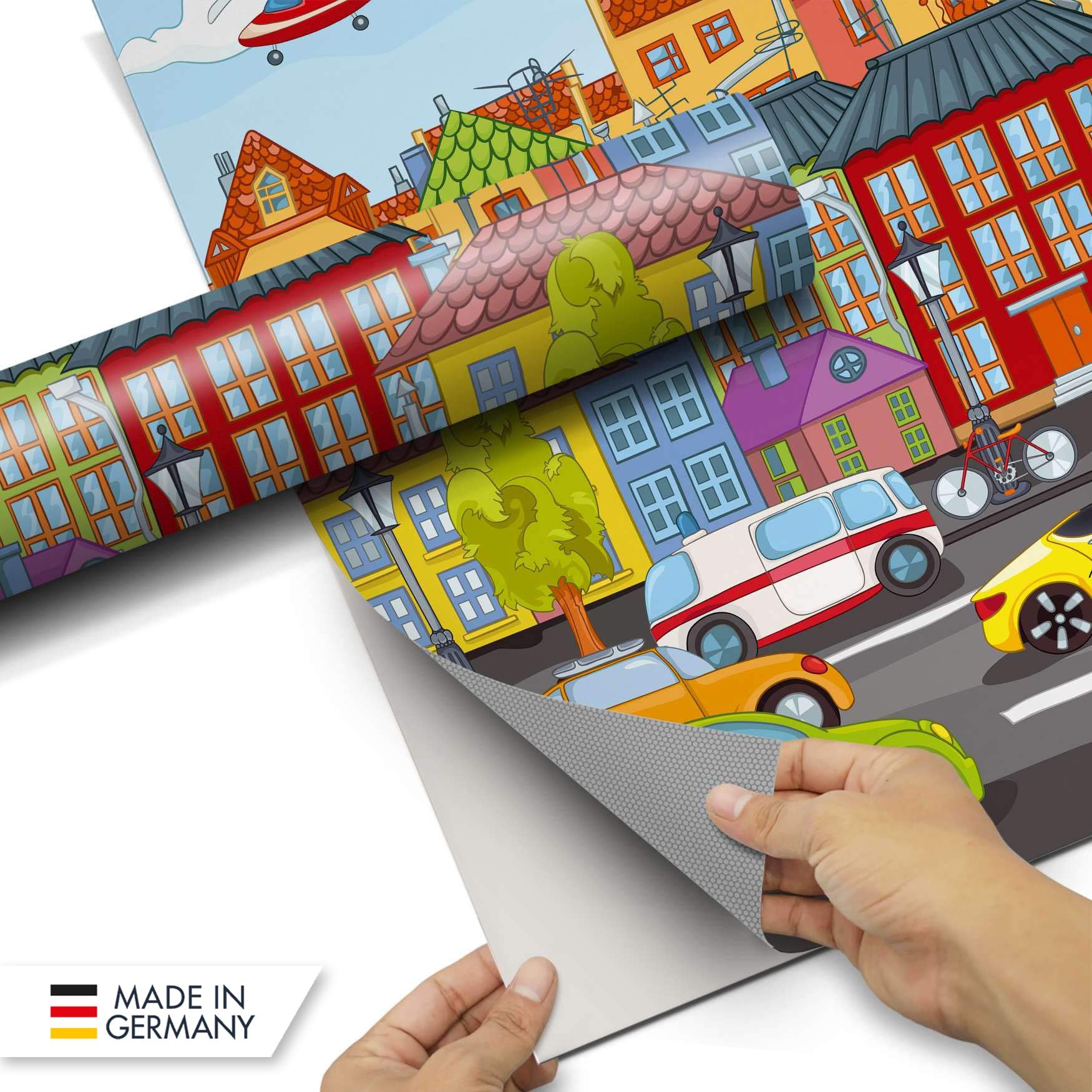 CREATISTO Möbelfolie Wild Animals Für IKEA Lack Tisch - Kinderfreundliche Tischfolie 55x55 Cm