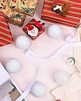 Vista 122 de DN DECONATION Deep Red Glass Christmas Ornaments, Set of 9, 3.15' Hanging Christmas Baubles for Xmas Tree Decoration, Wedding Party Gift