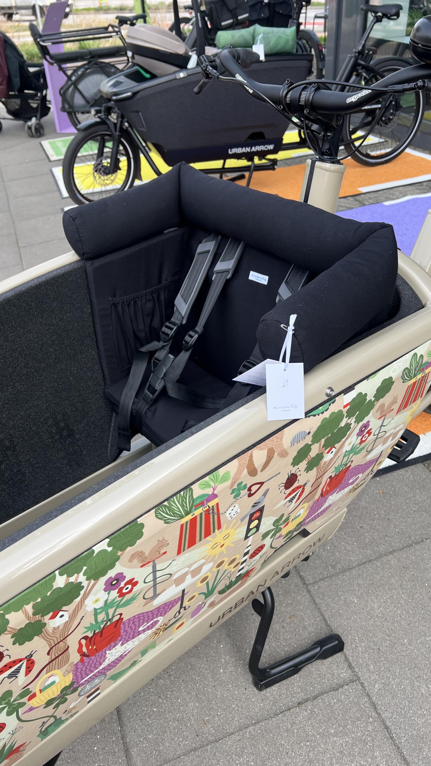 Blausberg Baby - Lastenrad Kissen für Urban Arrow Family & Family Next Sitzkissen, Zubehör, Kinderkissen, Wetterfestes Sitzpolsten