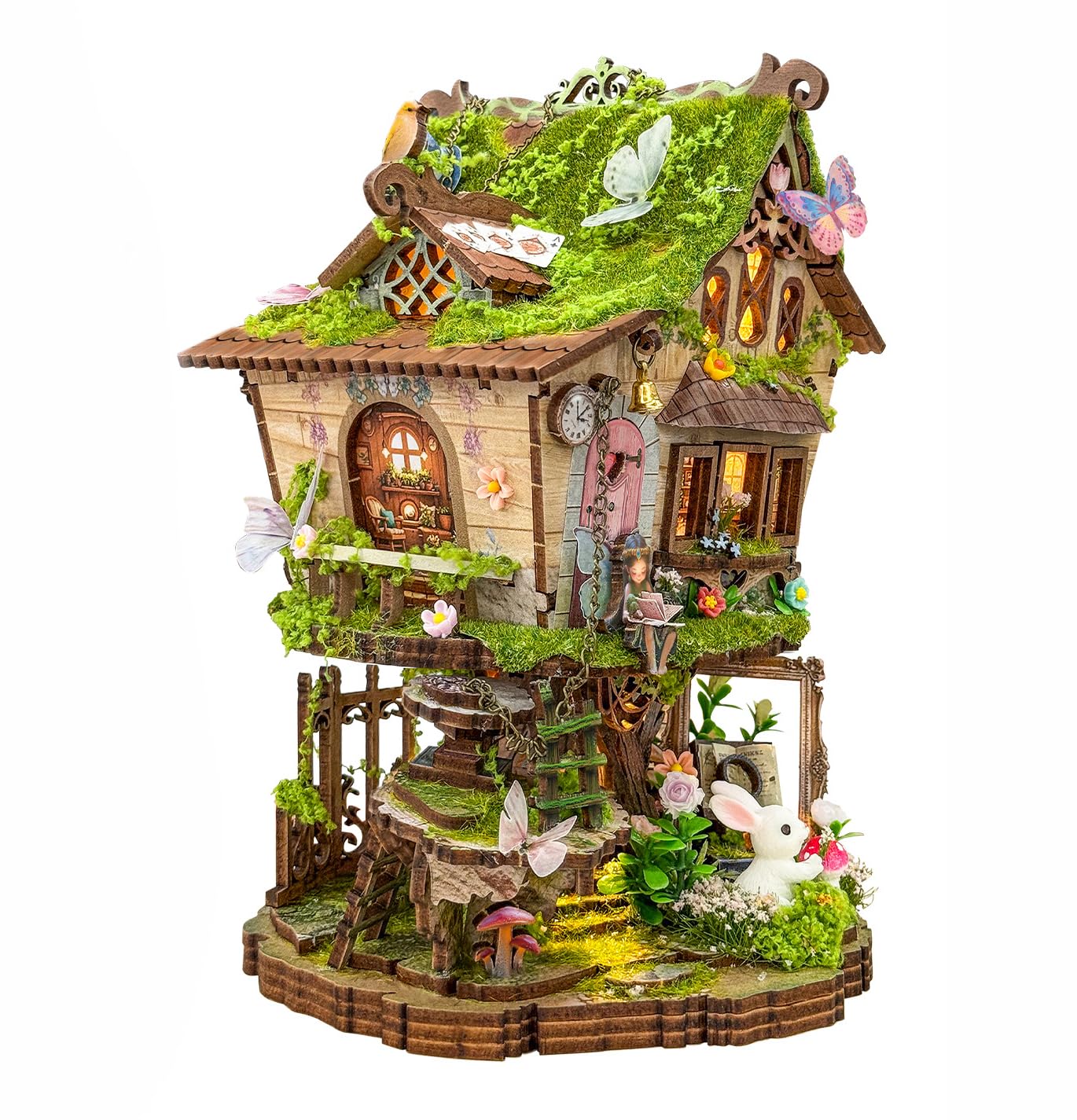 Book Nook Kit, Miniature House Kit, 3D