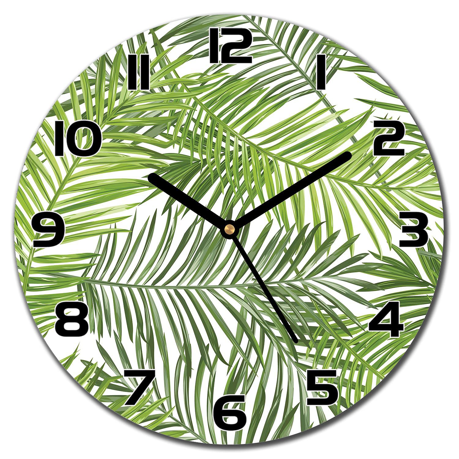 Horloge en Verre Murale 30 cm Impression Cuisine Salon