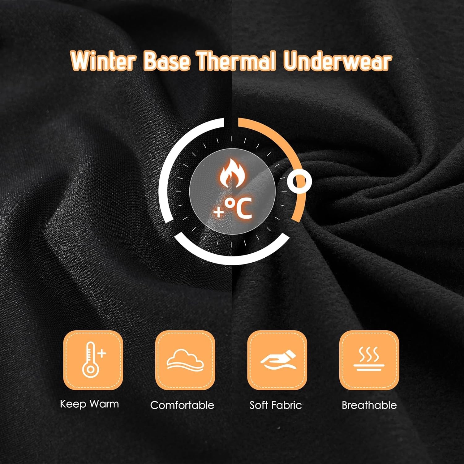 Zando 3 Set Boys Thermal Underwear Set - Fleece Lined Long Johns Winter Base Layer Kids Thermal Top and Bottom for Boys Girls - Image 4