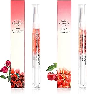 AIJIMEI Caneta de óleo para cutículas, óleo de cutícula para unhas, óleo de nutrição de unhas, suaviza pele morta e farpas, ferramentas de manicure, óleo de cutícula de unhas (2 peças)