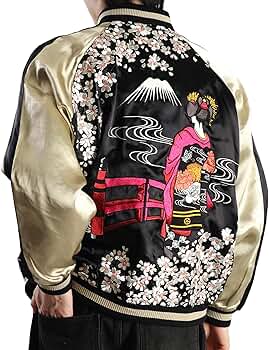 ホ*ー様 kimono remake 78番 花柄刺繍リバーシブルブルゾン ホ*ー様 kimono remake 78番 花柄刺繍リバーシブルブルゾン