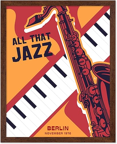 Vista 167 de Poster Master Póster de jazz vintage, impresión retro del festival de jazz de París, arte musical, regalo ideal para hombres, mujeres, músicos