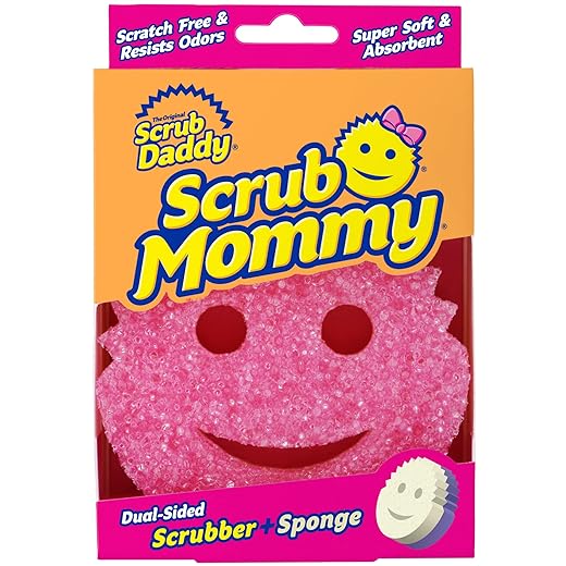 Scrub Mommy Kratzfreier doppelseitiger Scheuerschwamm, Pink