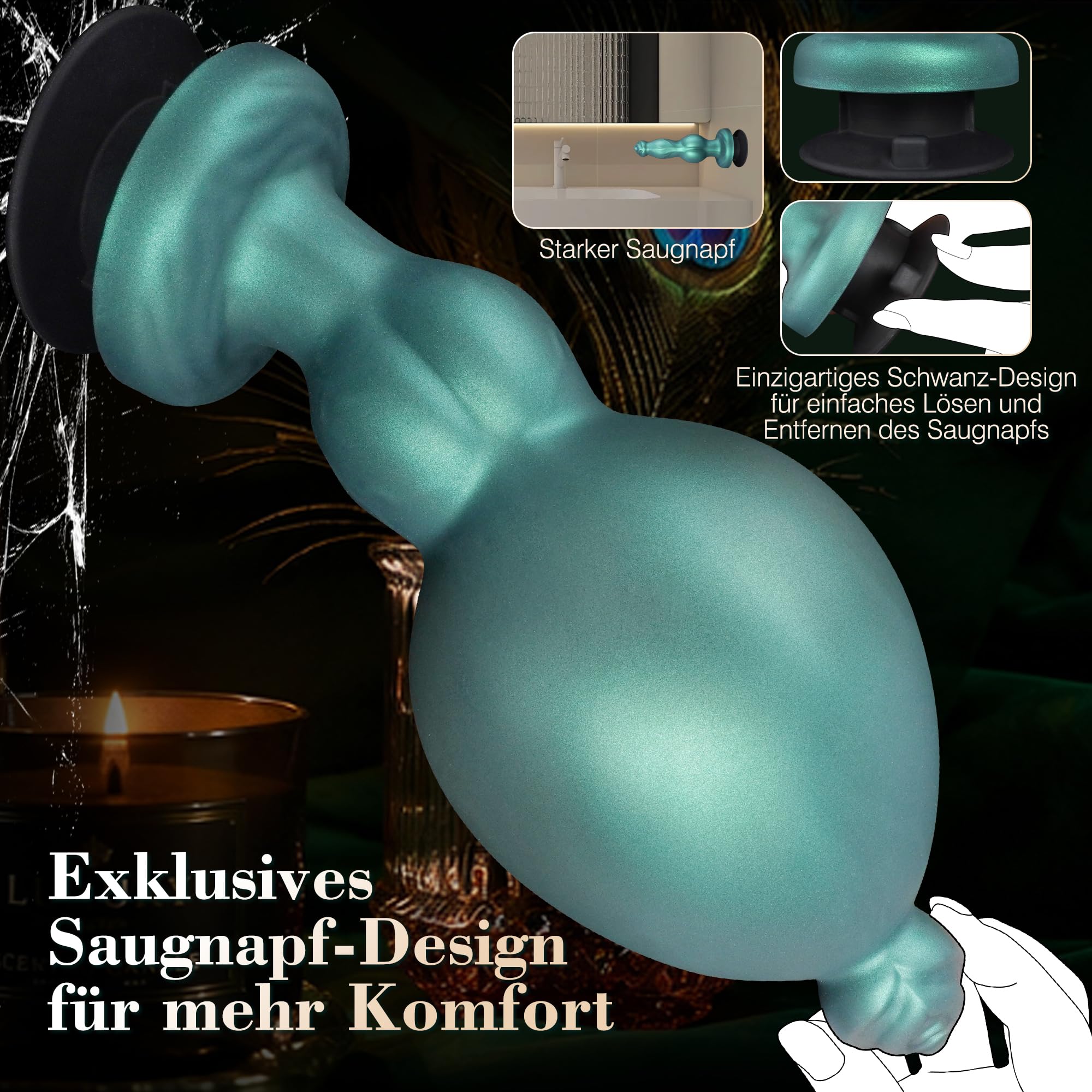 Neuer aufblasbarer Analdildo mit Sprühfunktion und Drehverschluss-System