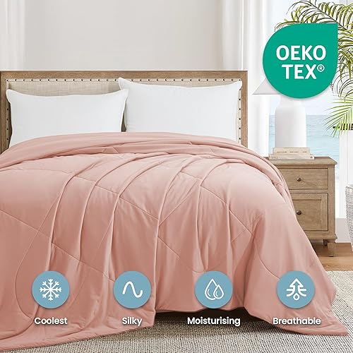 Miniatura 4 de Dreamhood Manta refrescante de verano tamaño QueenFull Arc-Chill Cool con Q-Max  0.45 fibra de enfriamiento perfecta para sudores nocturnos y