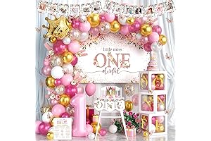Complete Little Miss Onederful Birthday Decorations for Girls