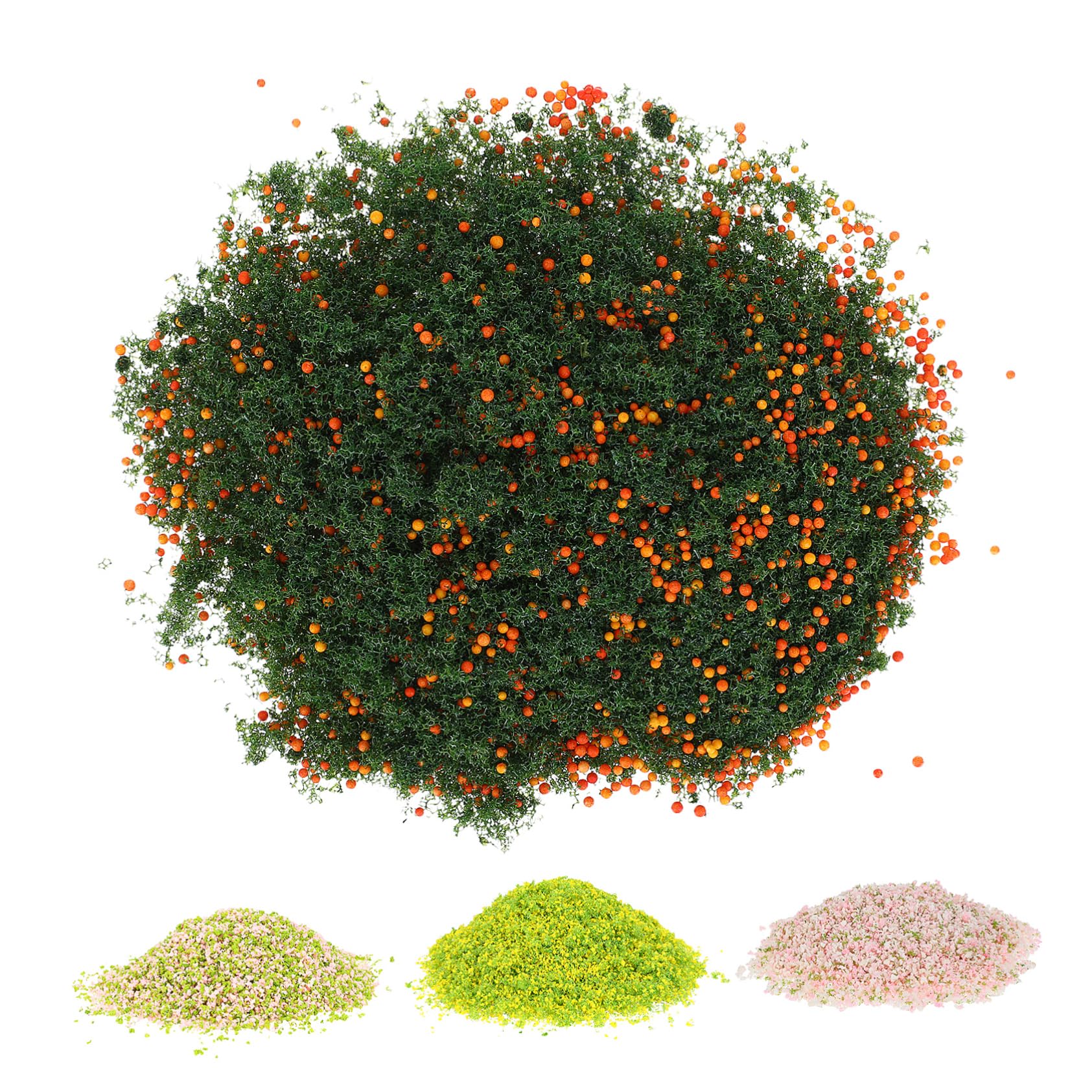 NUOBESTY 4 Pack Model Scenery Basing Kit DIY Miniature Landscape Supplies Materials Miniature Foliage Scatter