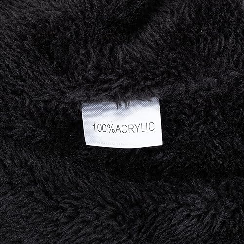 Miniatura 4 de BCDlily Gorro térmico para hombres y mujeres, gorro de invierno con forro polar, gorro casual de punto con calavera