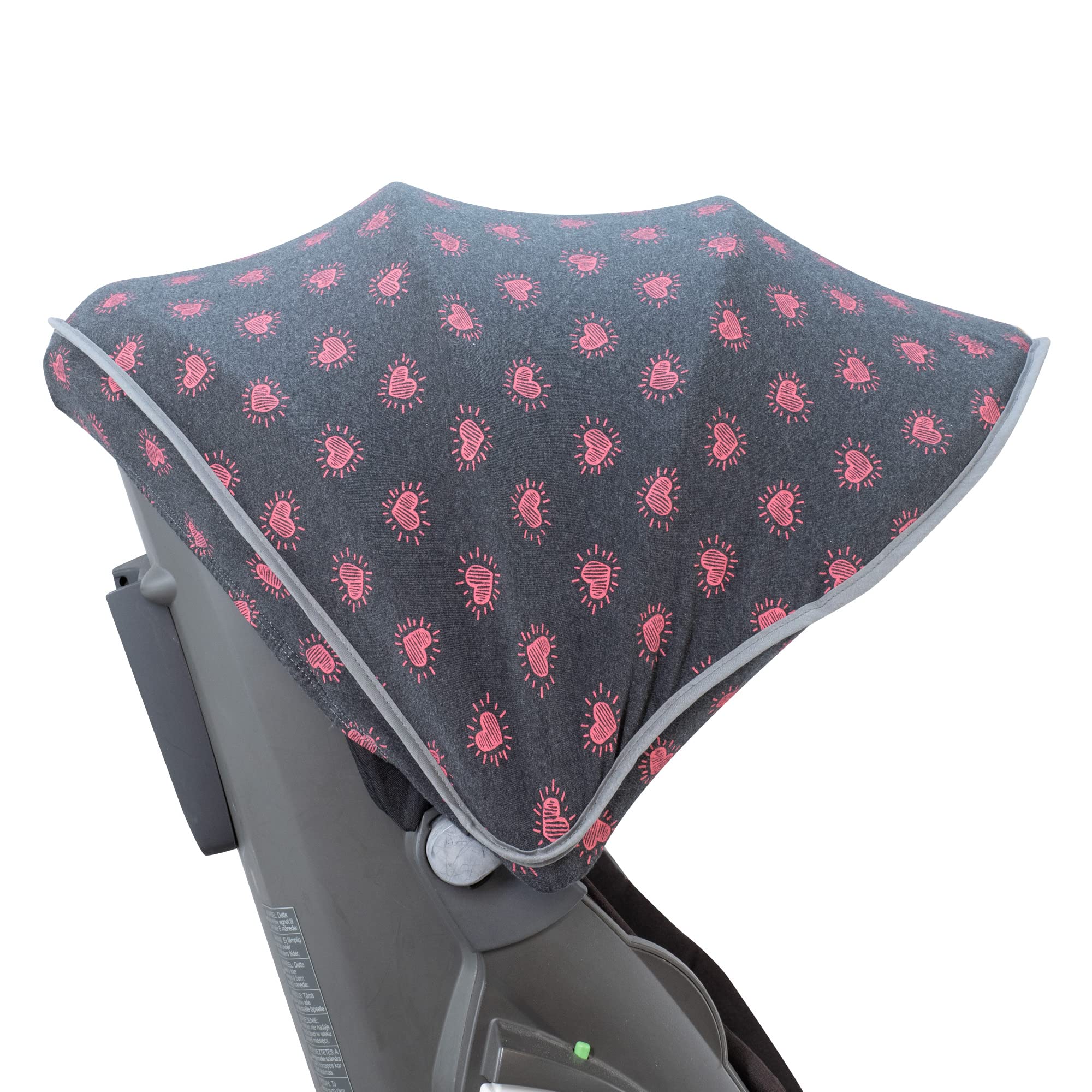 JYOKO KIDS Cubre capota para cochecito Stokke Xplori y crusi (Fluor Heart)