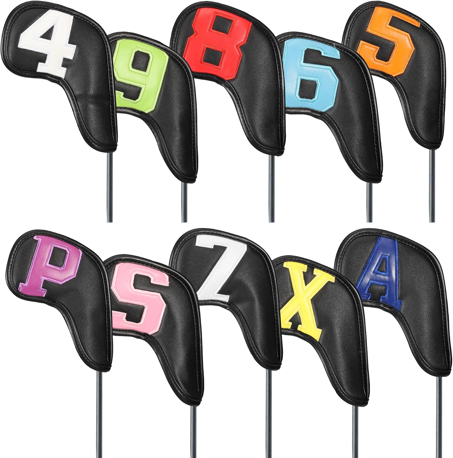 Magnetic Golf Head Covers Wedge Golf Club Headcovers Golf Club Head Covers Fits Most Clubs Gift Set, Travel Protection Accessories