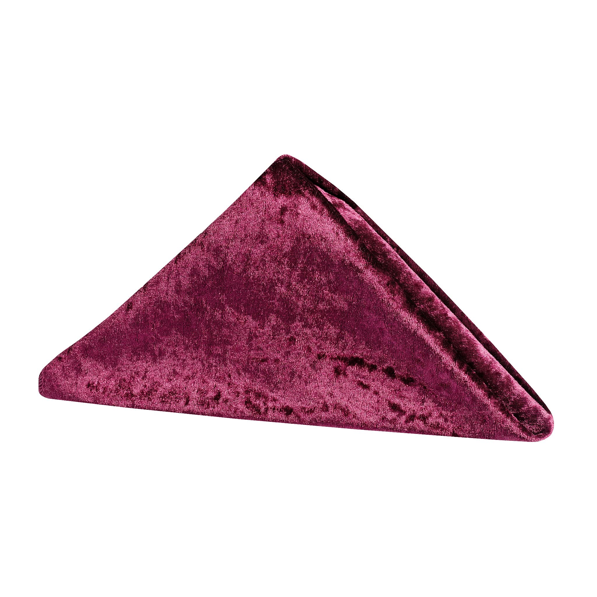 RCZ Décor Velvet Linen Napkin - 20" x 20" | Square | Burgundy | 1 Pc